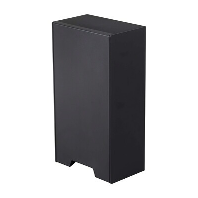 玄関 マスク 収納 アイデア　tower　山崎実業　新生活　玄関収納　マスク忘れ防止　ケース　モダン　スマート　玄関ドア　マグネット　ボックス　花粉　インフルエンザ　ブラック