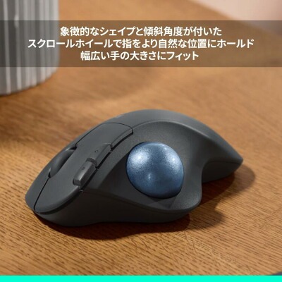 仕事マウスおすすめ　ロジクール　ワイヤレスマウス トラックボール ERGO M575SP 無線 静音 Bluetooth & Logi Bolt　疲れにくい　logicool